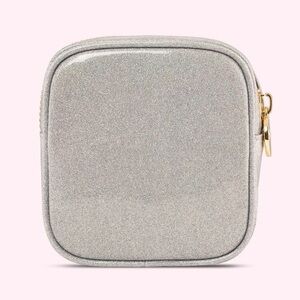 Stoney Clover Lane Diner Collection - Silver Shimmer ‘Cherry on Top’ Mini Pouch